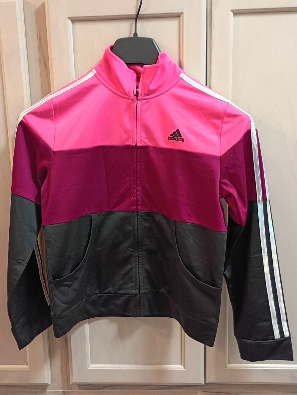 Adidas Colorblock Full-Zip Jacket Track Top NWT Girls XL 16